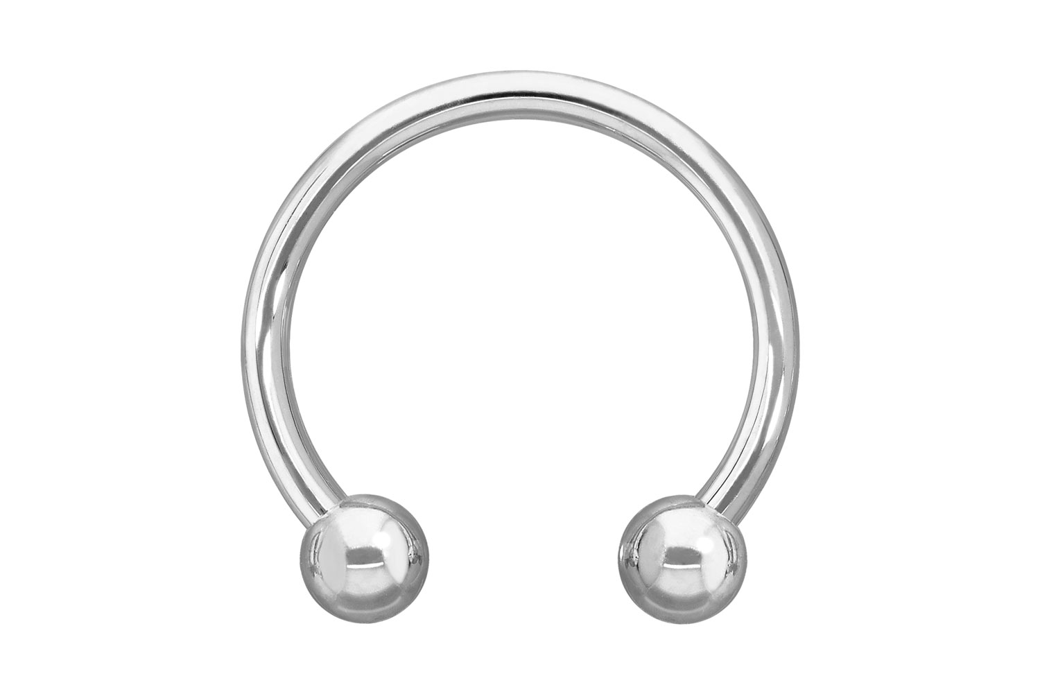 14/18 Karat Gold Hufeisenring Piercing